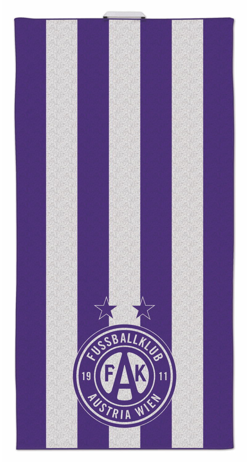 Handtuch violett/weiß
