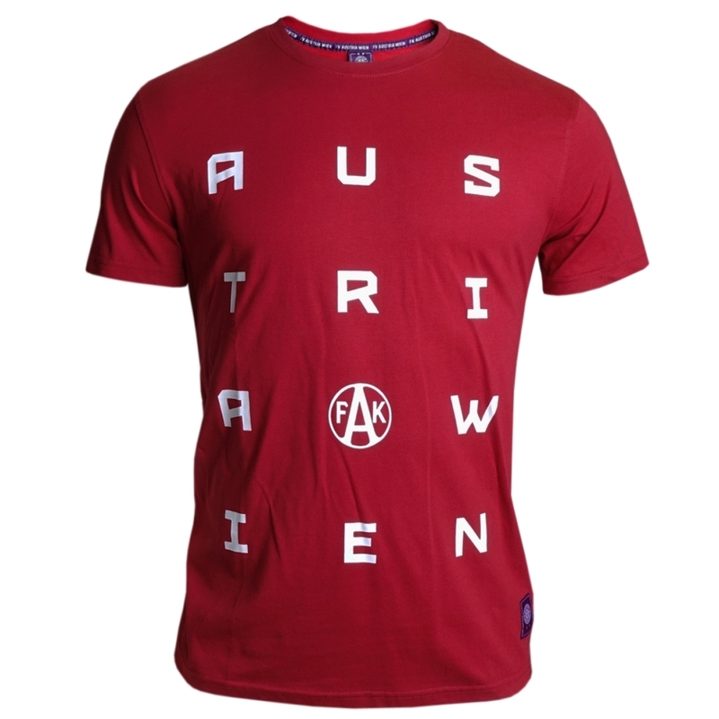 T-Shirt Schrift rot
